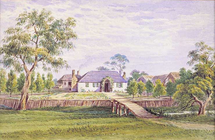 Third hut at Challicum, 1845