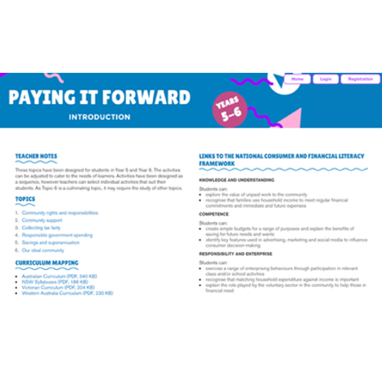 Paying It Forward Years 5-6