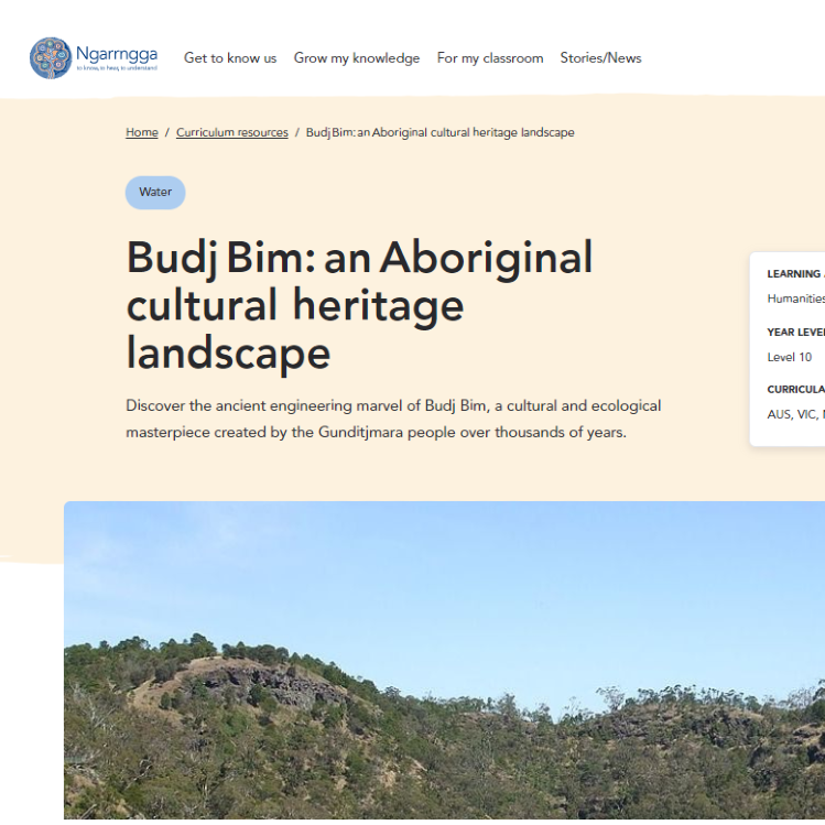 Budj Bim: an Aboriginal cultural heritage landscape