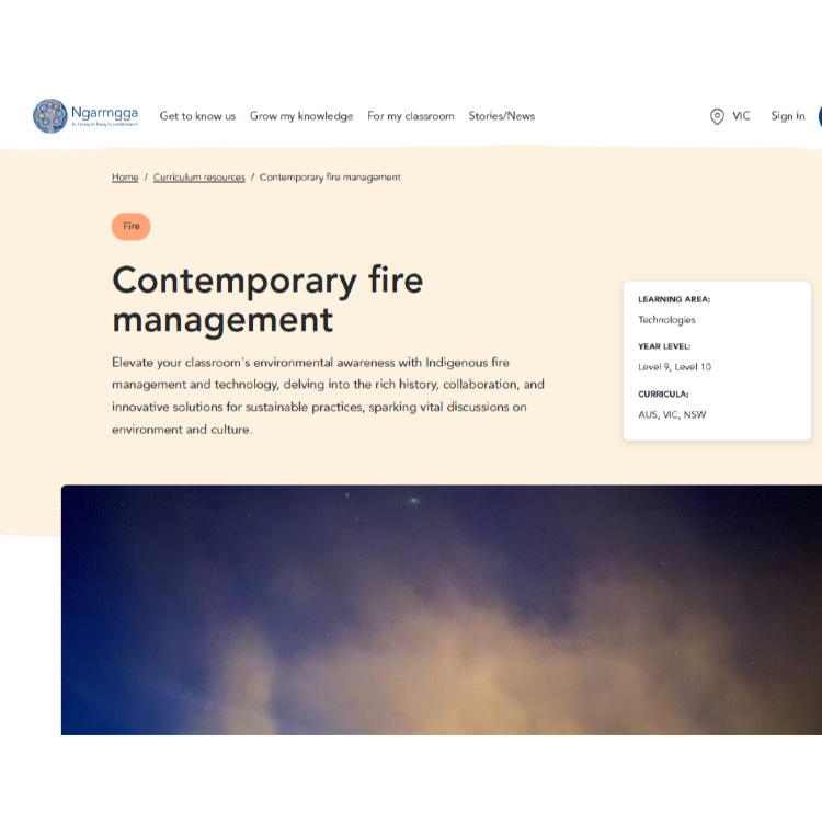 Contemporary fire management