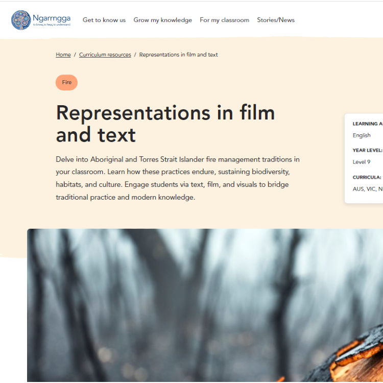 Representations in film and text