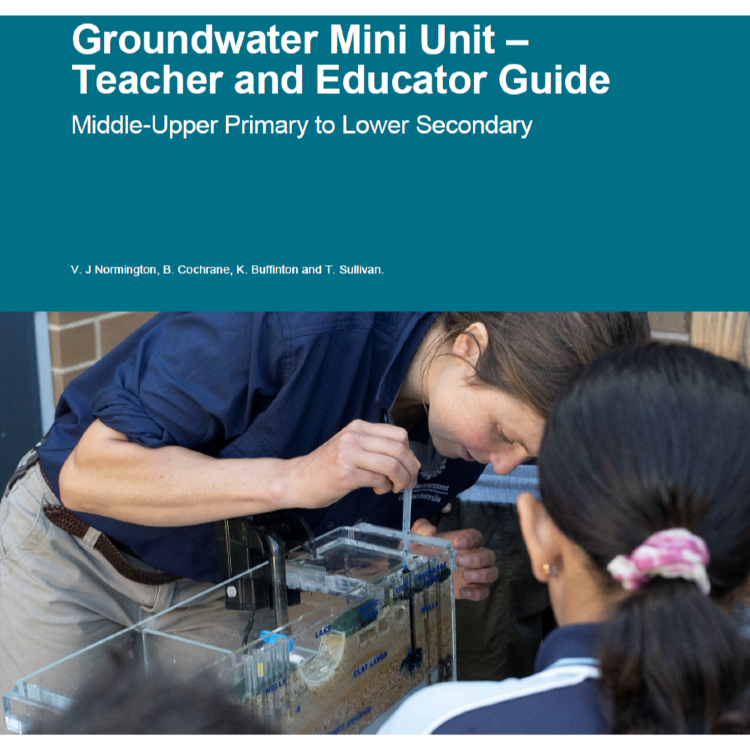 Groundwater Mini unit - Teacher and Educator notes and student activities