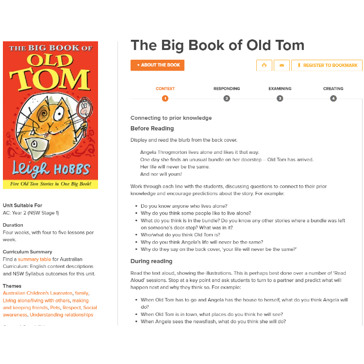 The Big Book of Old Tom: Unit of work