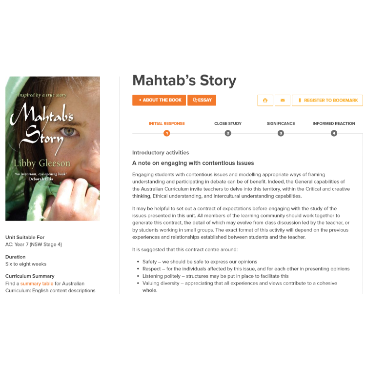 Mahtab’s Story: Unit of work