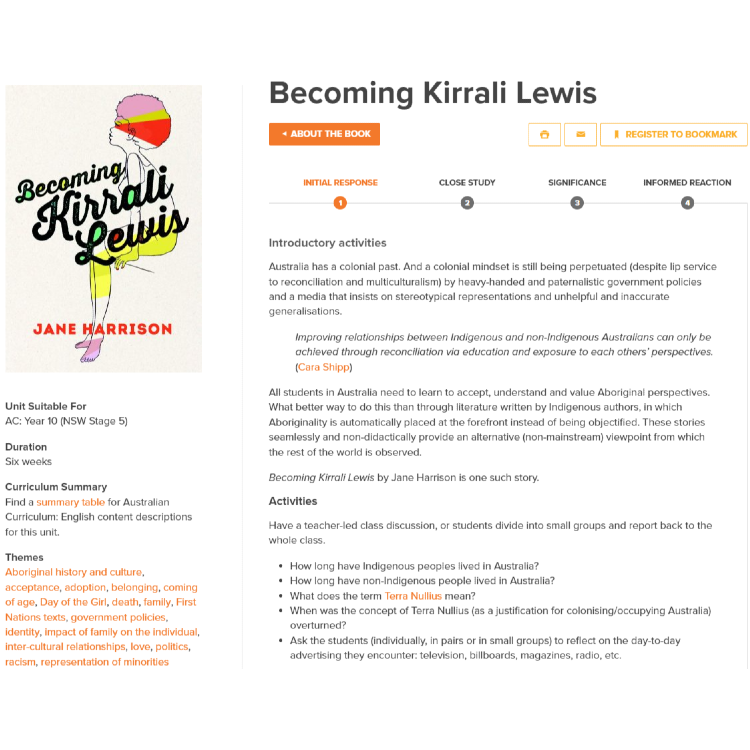 Becoming Kirrali Lewis: Unit of work