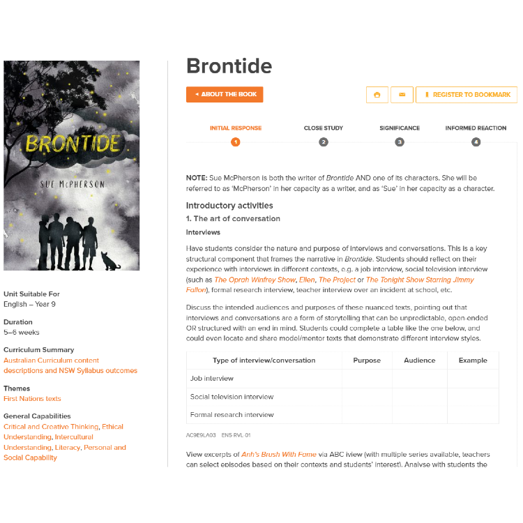 Brontide: Unit of work