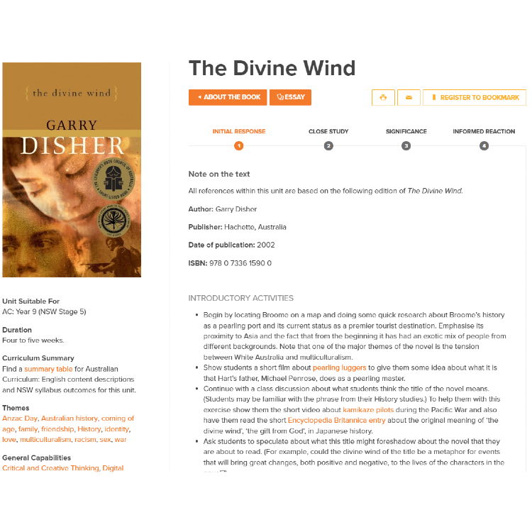 The Divine Wind: Unit of work