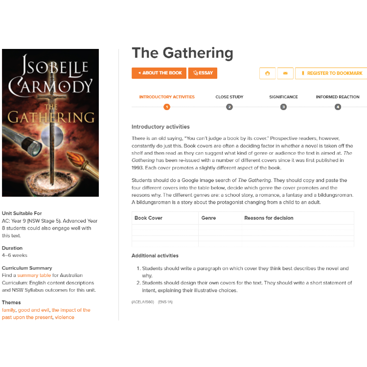 The Gathering: Unit of work
