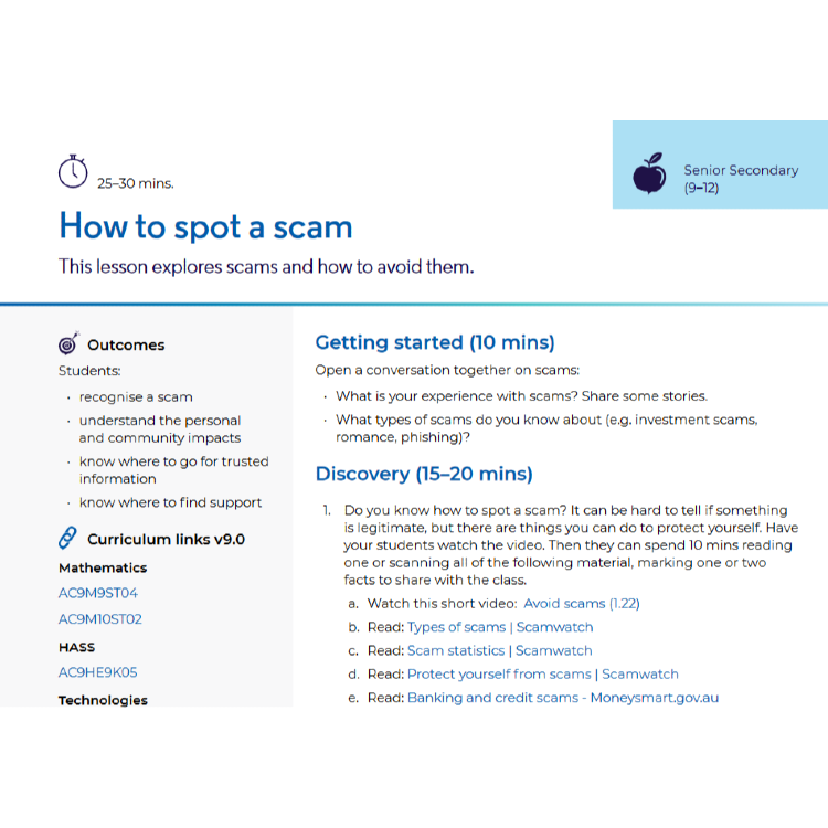 How to spot a scam