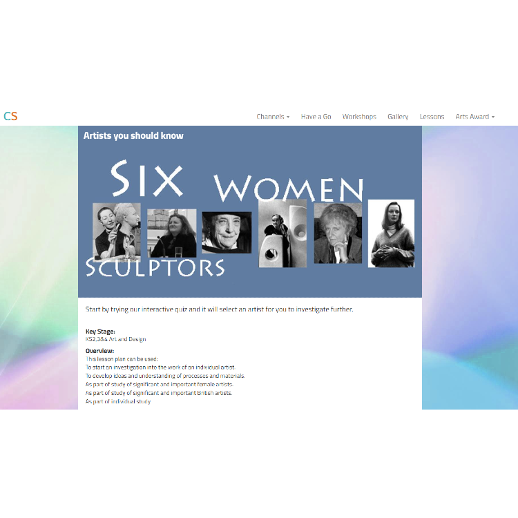 Six women sculptors