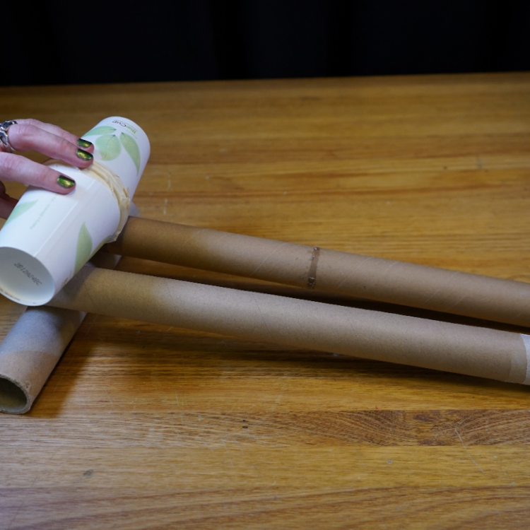 Cardboard train wheels | Questacon