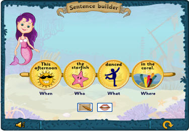 Sentence builder: ocean: tool