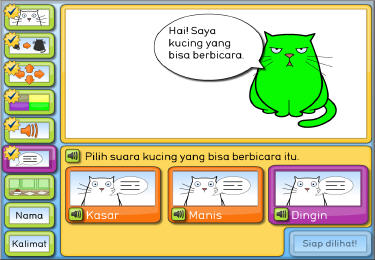 My design: talking cat [Indonesian]