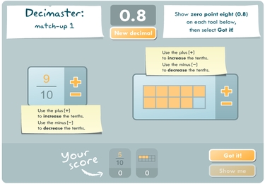 Decimaster: match-up 1