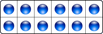 Picture of an array, with 2 rows and 6 columns