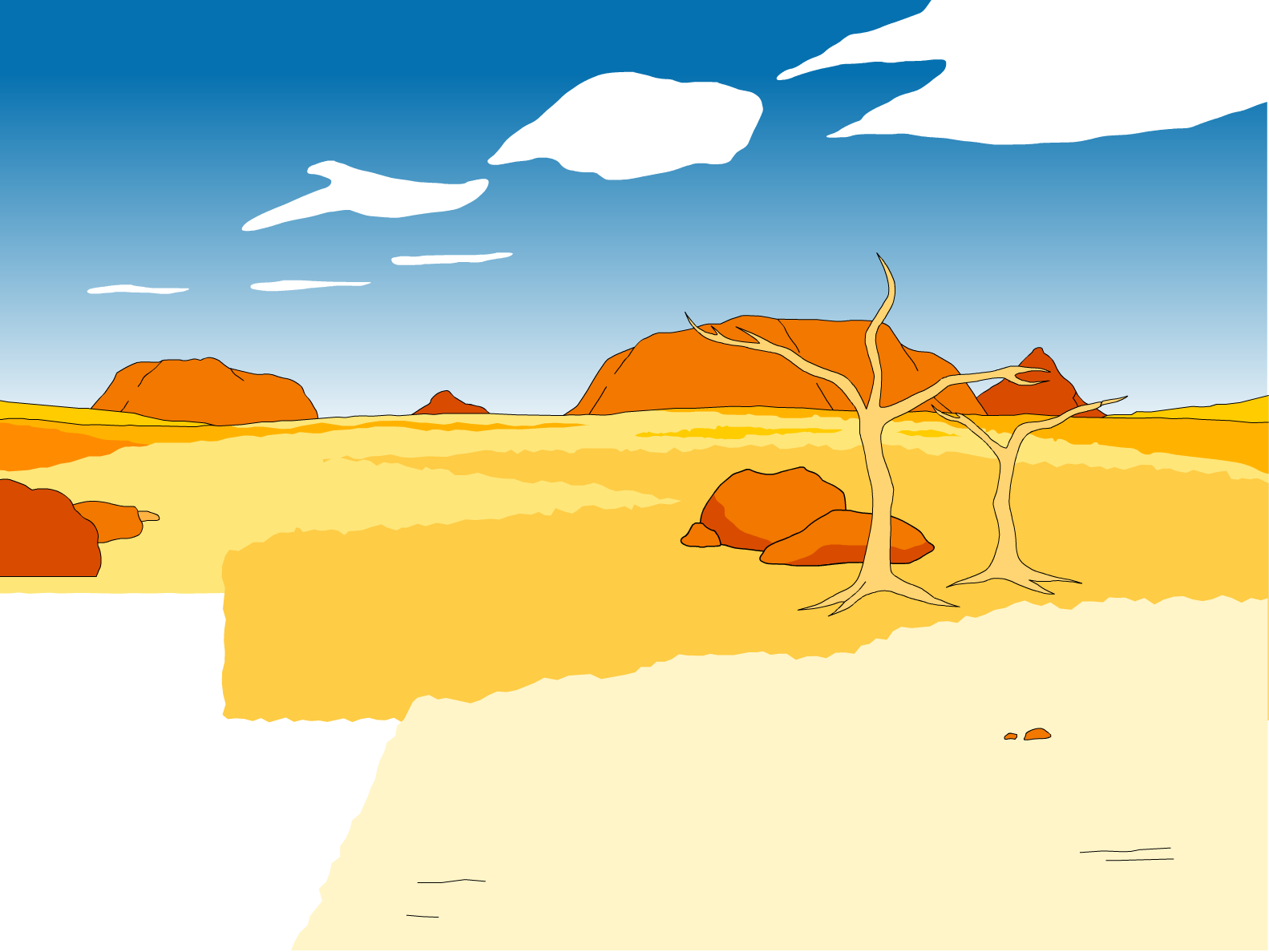 Food chains: the desert Biology Diagrams