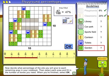 Playground percentages