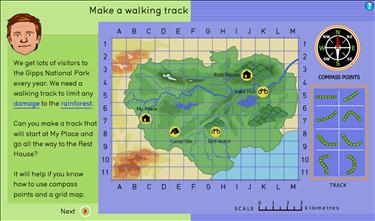 Rainforest: make a walking track