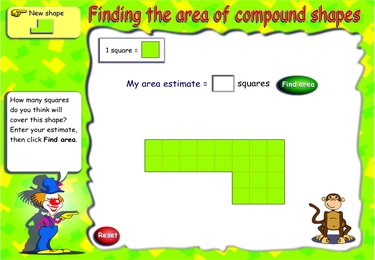 Finding the area of compound shapes