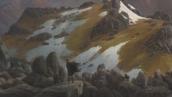 Eugene von Guérard: 'North-east view from the northern top of Mount Kosciusko' 1863
