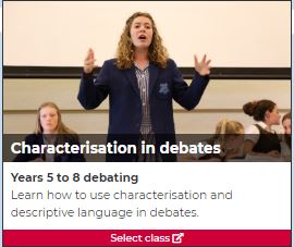 Characterisation in debates