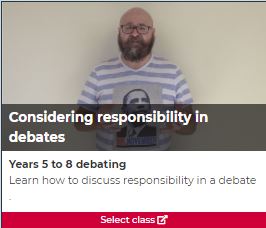 Considering responsibility in debates