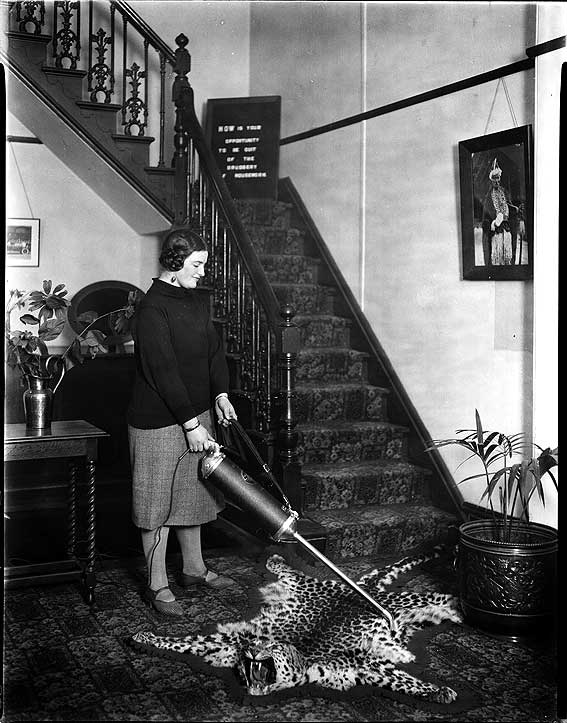 Electrolux vacuum cleaner demonstration, c1932