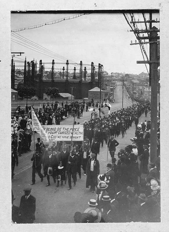 Anticonscription demonstration, Melbourne, c1916