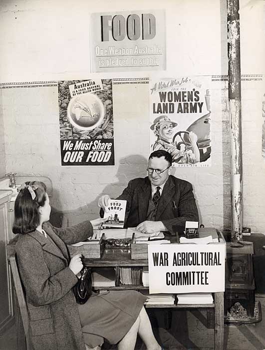 Enrolling in the Land Army, c1944