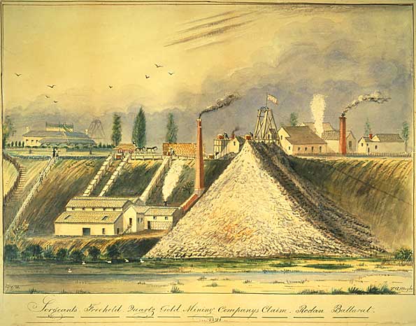'Sergeants Freehold Quartz Gold Mining Company's claim, Redan, Ballarat', 1881