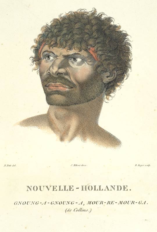 Indigenous Australian man, Gnoung-a Gnoung-a ('Collins'), 1802