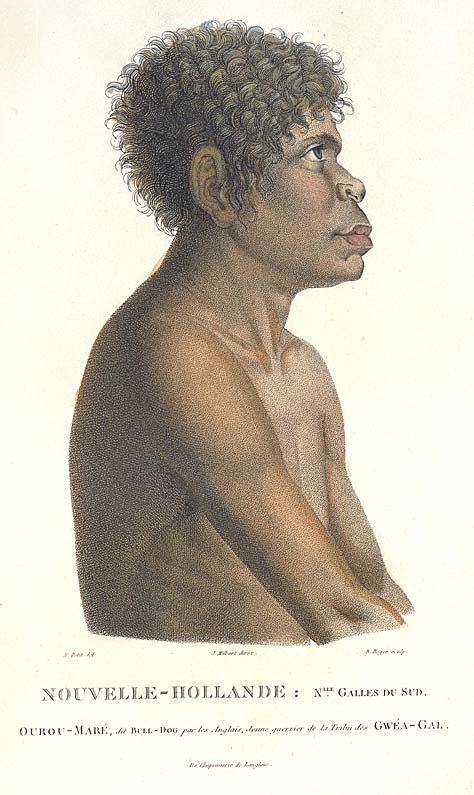 Indigenous Australian man, Ourou-mare ('Bulldog'), 1802