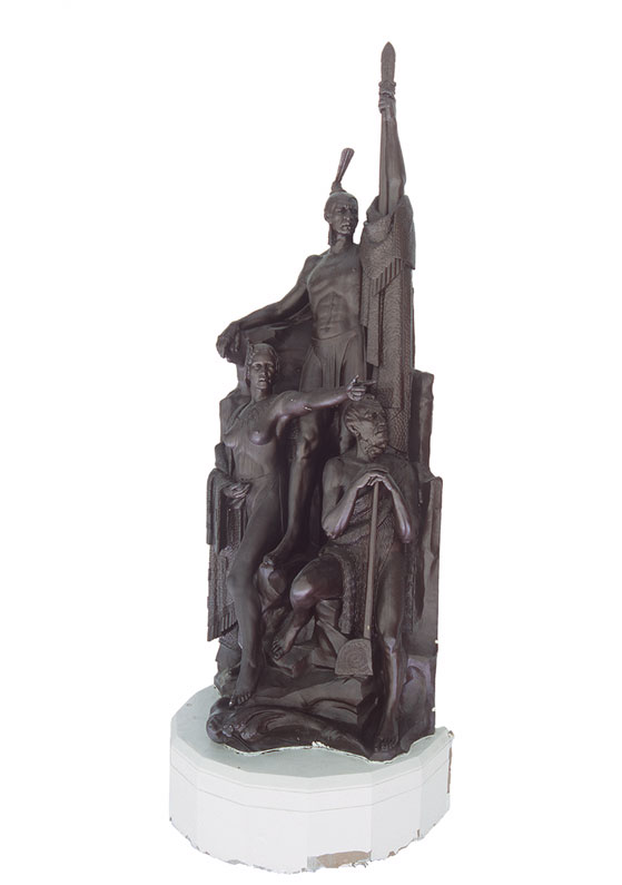 Statue of the explorer Kupe and his companions, 1939