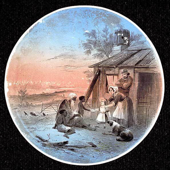'Hut door', 1850s