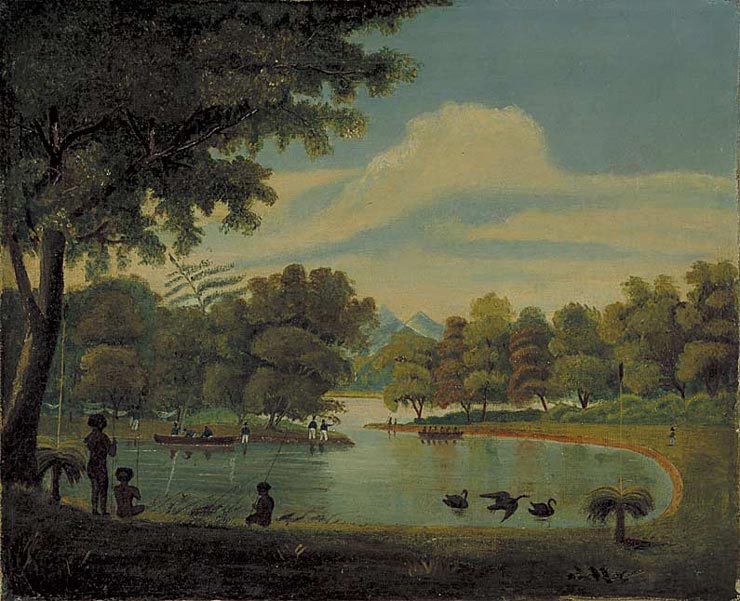 Exploring the Swan River, 1827