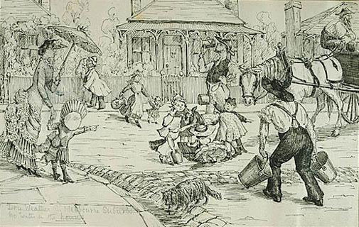 Dry weather in Melbourne, 1882