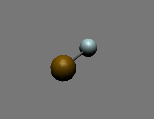 Bromine monofluoride molecule