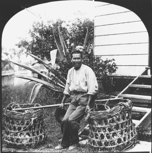 Chinese fruit and vegetable hawker, Brisbane