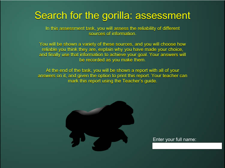Search for the gorilla assessment teacher guide (TLF R9251 v5.0.0)