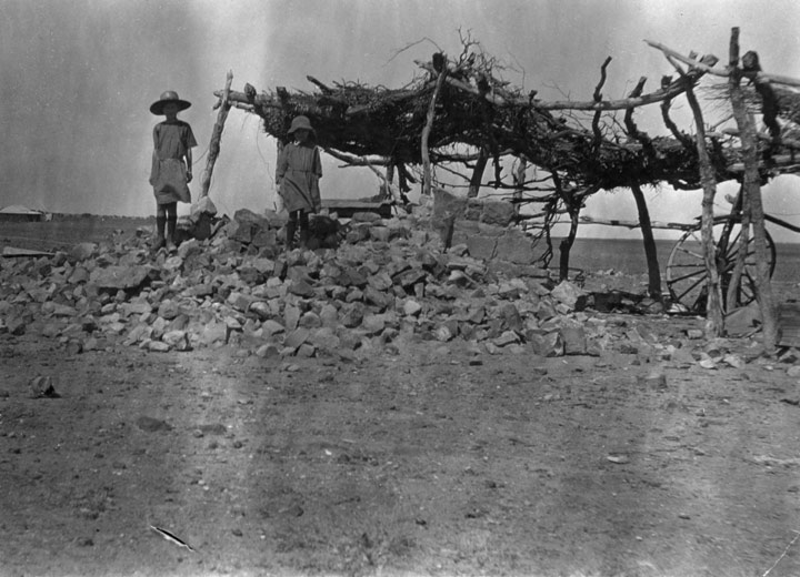 The water well at Birdsville Provisional School, c1927