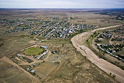Aerial view of Hughenden