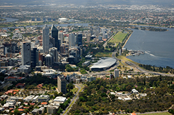 Aerial view of Perth