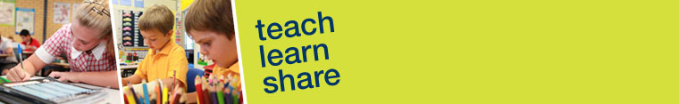 Teach learn share banner